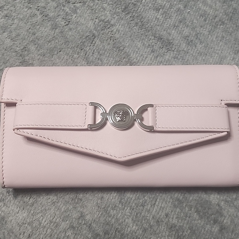 Versace Dusty Pink Medusa '95 Leather Wallet - Picture 4 of 6